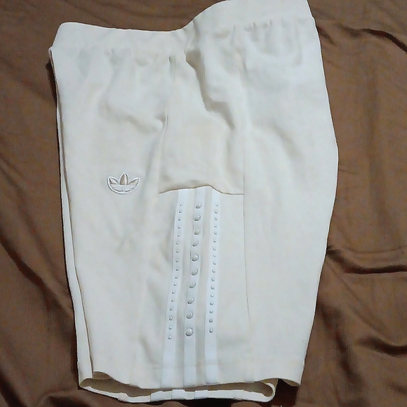 Adidas Pearl Studded Bike Shorts L - Picture 1 of 6